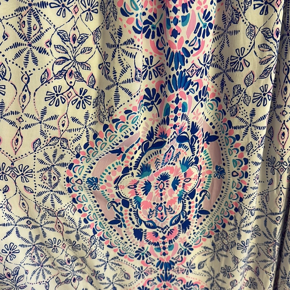Lilly Pulitzer Abigale midi printed side shoulder dress with belt - Picture 9 of 9
